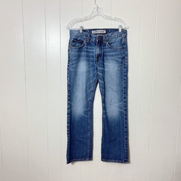 EXPRESS Kingston Jeans Mens Blue Size 29x30 - Picture 1 of 9